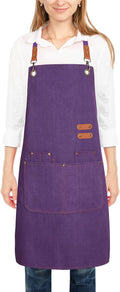 Personalized Aprons Custom Women Men Apron with Pockets Chef for Baking Bbq Grill Embroidered with Name Text