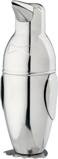 HIC Kitchen Bar Penguin Cocktail Shaker, 18/8 Stainless Steel, Mirror Finish, 3-Piece Set, Holds 18-Ounces