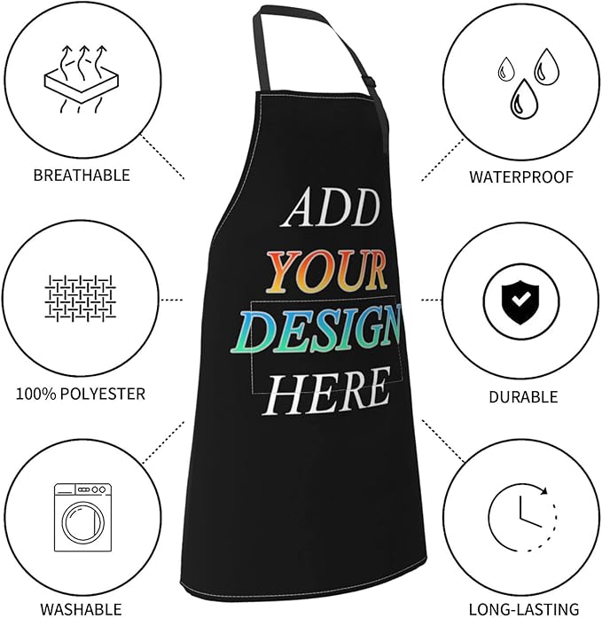 DADABULIU Apron Cooking With Pockets Adjustable Bib For Men Women Waterproof Chef Home Grilling BBQ Drawing