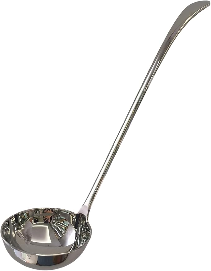 Soup Gravy Ladle,18/10 Stainless Steel Cooking Serving Ladle,great for Soups,Gravy,11.4-Inch 1Pack