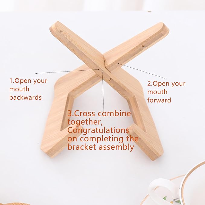 Premium Bamboo Wood Pot Holders for Kitchen - Set of 4 Sturdy Heat-Resistant Pads & trivets for hot Dishes, pots 、 Pans 、teapot(7.4x7.4 inches) with Handy Storage Stan