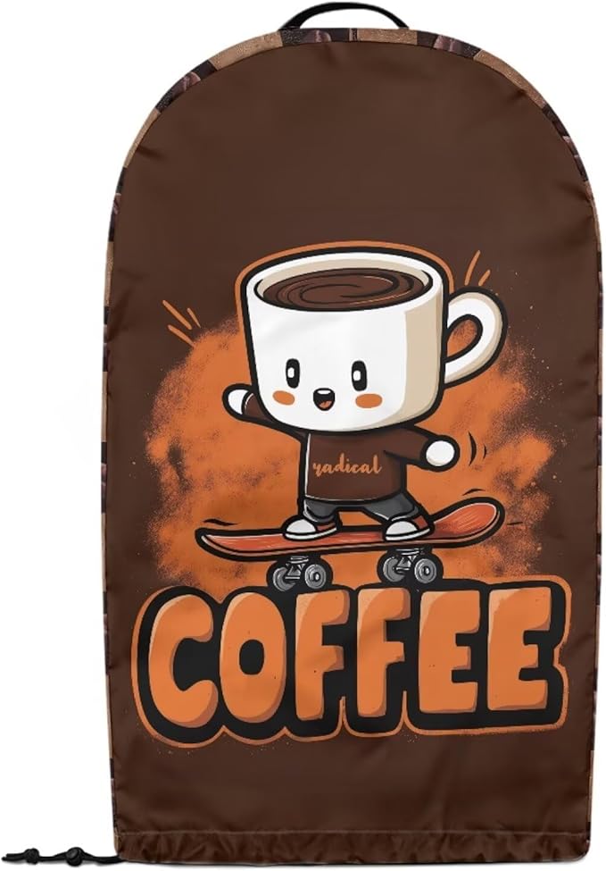 Skateboarding Coffee Cup Kitchen Blender Dust Cover Food Processor Dust Protection with Top Handle, Easy to Clean Small Appliance Coffee Maker Juicer Cover