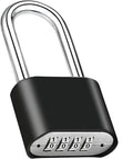 1pcs Combination Lock, 4-Digit Heavy Duty Combo Lock, Combination Padlock Outdoor Waterproof Gate Locks for Outdoor Fence, Locker, Sheds, Gym, Gate Hasps (1pcs, Long Shackle)