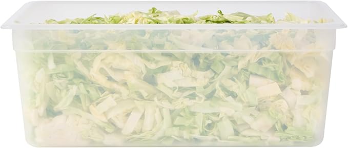 Restaurantware Food Storage Container 1 Pack of 20.7 x 12.6 x 7.8 Inches Plastic Stackable Storage Box White Reusable Label Container Dishwasher Safe For Restaurants And Kitchens