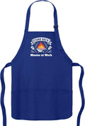 Personalized Medium Length Cooking & Grill Apron – Stand Back Design with Custom Text (1-2 Lines)