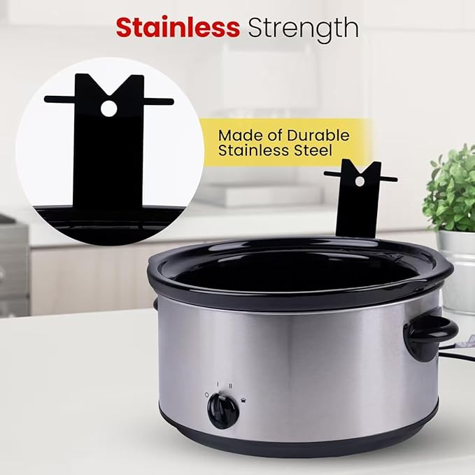 Slow Cooker Lid Holder Compatible with Crock-Pot, Space Saving Stand for Clean Kitchen and Convenient Cooking