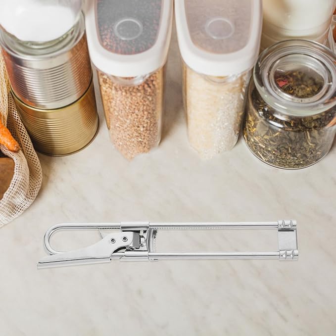 KESYOO Adjustable Stainless Steel Jar Opener Tool for Comfortable to Hold Manual Can and Bottle Lid Remover for Kitchen Use