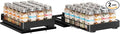 Nieifi Spice Rack Organizer for Cabinet, Vertical Spice Rack Pull Out, Easy to Install, Metal, 8.5''Wx10.35''Dx2.3''H, 2 Pack, 1 Tiers(Black)
