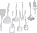 Chef Craft Basic Melamine Kitchen Tool and Utensil Set, 9 Piece Set, White