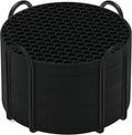 Silicone Coasters Set of 12 with Holder,Coasters for Drinks,Beer,Coffee Coasters,Suitable for Kinds Cups,Hot or Cold,Anti-SLI,Non-Stick,Anti-Overflow Tabletop Protection and Decor (12 Pcs, Black)