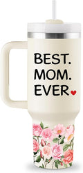 Gifts for Mom Christmas Gifts for Mom Best Moms Gift from Daughter Son Moms Birthday Gift Ideas Mother Gift for Mothers Day Christmas 40oz Travel Cup Insulated Tumbler with Lid & Straw
