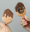 Ice Cream Bottle Opener,Creative Magnetic Beer Bottle Opener for Fridge - Stick to Refrigerator for Easy Storage with Magnet, Gift for Men Husband Father Dad Boyfriend- 1 Pack