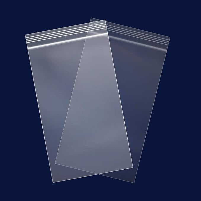 iMailer - 200 Count - 5" x 7" Small Zip Bags - Clear Reclosable Zip Plastic Poly Bags 2 Mil with Lock Seal Zipper for A2 A4 A6 Cards & Envelopes, Bakery, Cookies, Treats