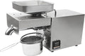 Stainless Steel Oil Press Machine 610W 110V Cold Press Oil Extractor Machine Commercial Household Cold/Hot Oil Press for Nuts Walnut Linseed Olive Kernel Almond Rapeseed Sesame
