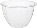 ECO PRODUCTS Compostable 48oz Salad Bowl, Clear PLA Plastic, No Lid, Case of 300, Disposable Round To Go Cold Food Containers, Lids Sold Separately, Renewable PLA Material Made from Plants, ASTM, BPI
