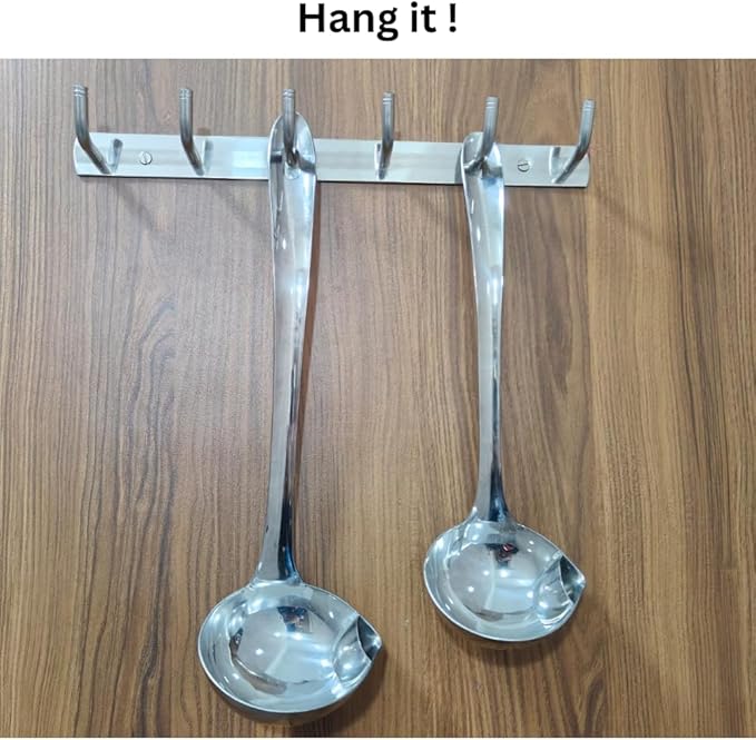 Oil Separating Stainless Steel Soup Ladle/Grease Trap Long Spoon/Fat Control Serving Spoon/Healthy Lifestyle/Kitchen Accessory