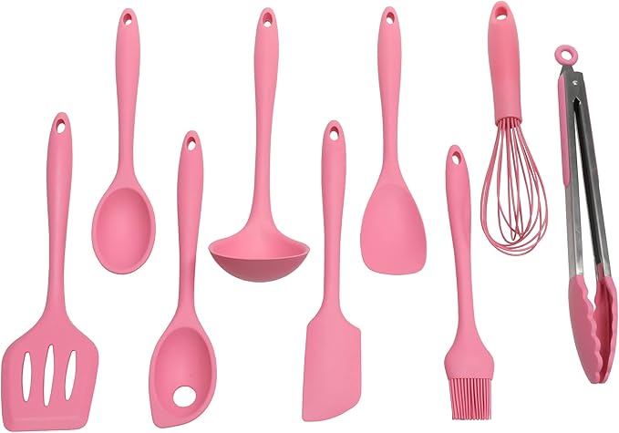 Chef Craft Premium Silicone Cooking Ladle, 11.25 inch, Pink