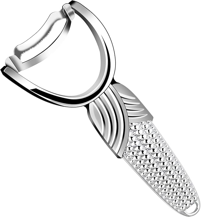 Corn Peeler,Stainless Steel Corn Cob Stripper Tool with Anti-Slip Durable Corn Shape Handle Corn On The Cob Stripper Tool Kitchen Gadget