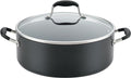 Anolon Advanced Home Hard-Anodized Nonstick Wide Stock Pot/Stockpot (7.5-Quart, Onyx)