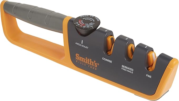 Smiths Adjustable Manual Knife Sharpener Gray/Yellow S-50264