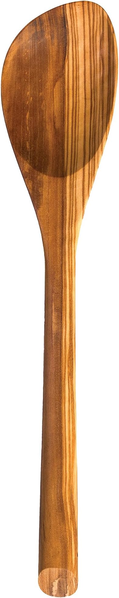 Rock & Branch Olive Wood Cooking Spoon, Wooden Mixing Spoon for Cooking, Safe for Nonstick Cookware, 13" Long