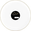[30 Pack 10.7''] White Plastic Party Plates With Gold Rim Edge Collection Premium heavyweight Elegant Disposable Tableware Dishes