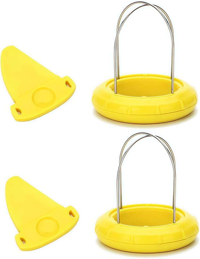 2Pcs Yellow Kiwi Peeler,Easy-Grasp Kiwi Tool,2-In-1 Stainless Steel Kiwi Fruit Peeler Cutter for Kiwi,Dragon Fruit, Etc,Graters, Peelers and Slicers
