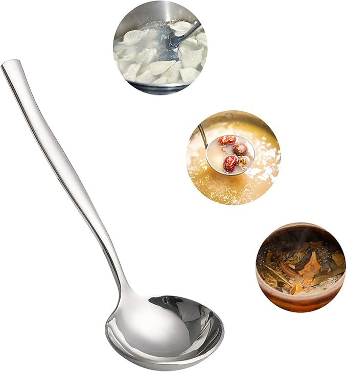 3 Piece Stainless Steel Gravy Ladle, Kitchen Small Table Ladle