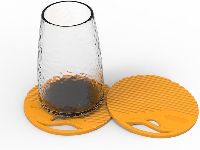 Silicone Trivets for Hot Dishes Heat Resistant Trivets for Hot Pots & Pans Multipurpose & Versatile Hot Pads for Kitchen & Countertop Table Coasters Set of 2