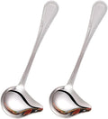 2 PCS Small Ladle, Mini Gravy Ladle Drizzle Spoon, 7.87 Inch Stainless Steel Soup Ladles with Pouring Spout for Spooning Sauces, Gravies