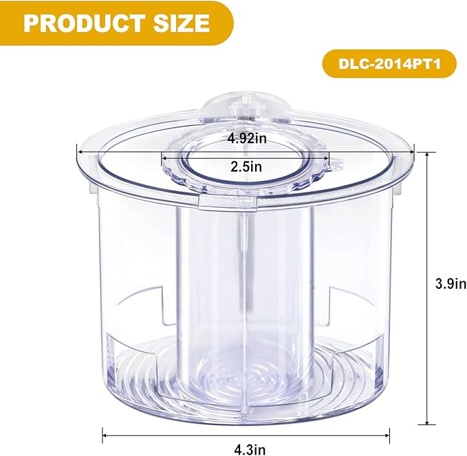 DLC-2014PT1 Large Pusher fits for Cuisinart Large Pusher Food Processor DFP-14 & DLC-2014, And The Small Pusher DLC-2014SPT1-1