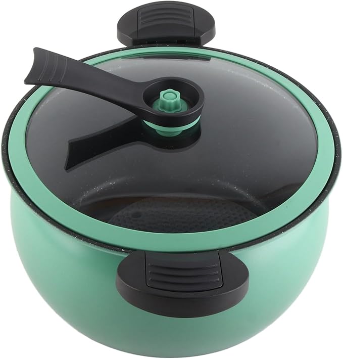 Big Capacity Non Stick Micro Pressure Cooker Multi Functional Kitchenware with Visual Lid for Home Cooking (7L)