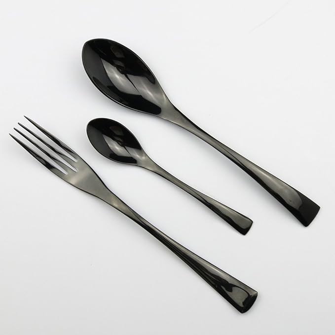 Luxury 4-Piece 18/10 Stainless Steel Flatware Set, Mirror Polishing Silver