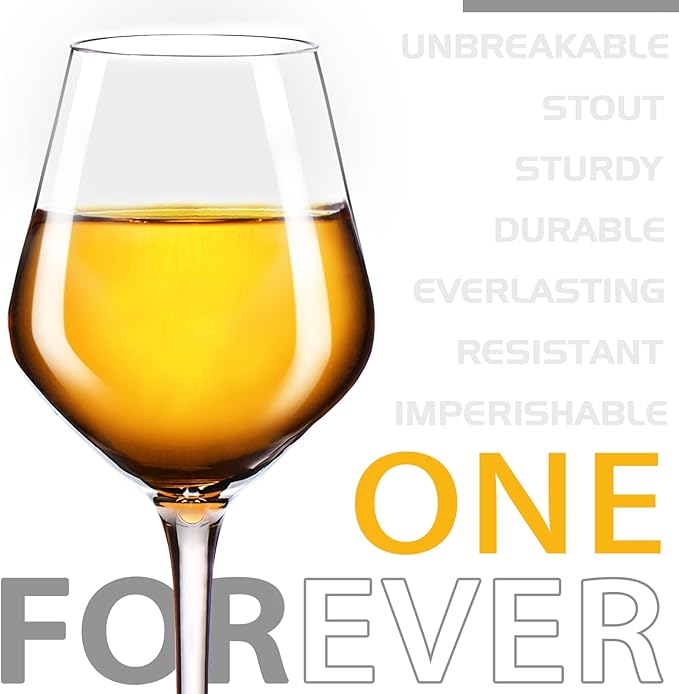 Plastic Wine Glasses Set of 6(15oz) |Unbreakable Wine Glasses with Stem|100% Tritan & BPA Free |Dishwasher Safe| Awesome For Pool, Beach, Travel, Pool, Camping, Beach, Picnic, Everyday Use.