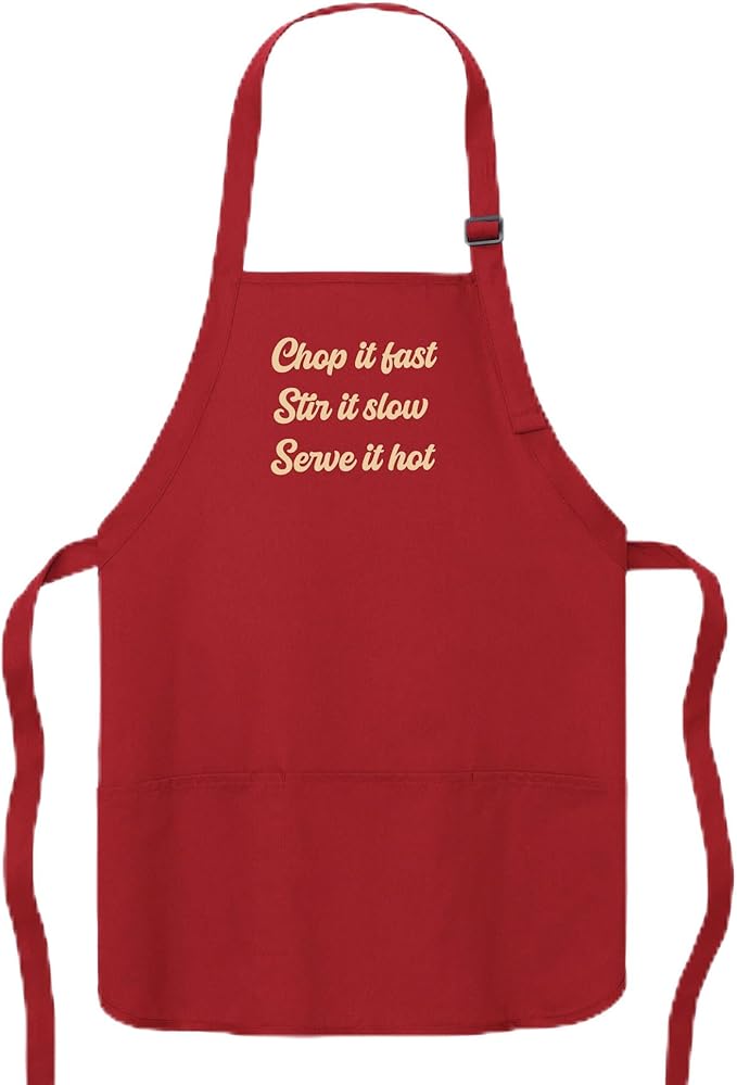 Custom Text Cooking & BBQ Apron – Personalized Chef or Grill Gift – Medium Length (1-3 Lines)