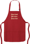 Custom Text Cooking & BBQ Apron – Personalized Chef or Grill Gift – Medium Length (1-3 Lines)