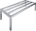 48" Long x 20" Wide | Height: 12" Off The Floor Aluminum Dunnage Rack | Storage in Restaurant, Kitchens and Garages and More!