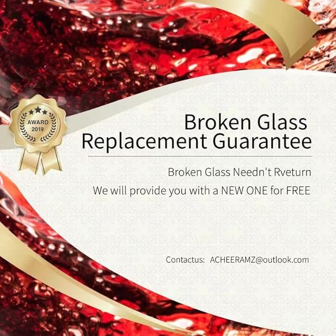ACHEER Crystal Wine Glasses Set of 4 - Hand Blown Red Wine or White Wine Glass - 14Oz - Long Stem Wine Glasses – Gift for Wedding, Anniversary, Christmas