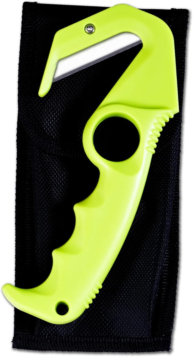 KNINE OUTDOORS Replaceable Blade Gut Hook Knife for Hunting with Interchangeable Razor Blades, Game Processing Skin and Gut Knife for Hunting, for Field Dressing Game
