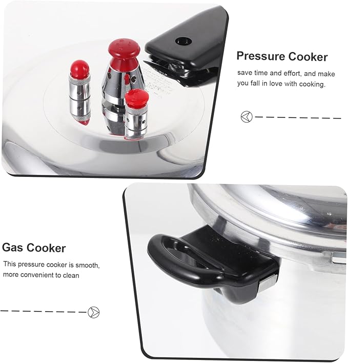 Household Pressure Cooker Composite Base Compatible Gas and Induction Stoves Safe High Pressure Cooking for Small Kitchens