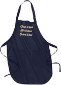 Custom Text Cooking & BBQ Apron – Personalized Chef or Grill Gift – Full Length (1-3 Lines)