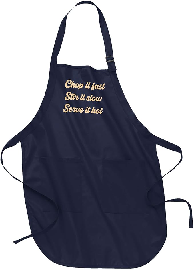 Custom Text Cooking & BBQ Apron – Personalized Chef or Grill Gift – Full Length (1-3 Lines)