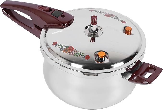 Generic 2024 Upgrade Stainless Steel Pressure Cooker, 80KPA Mini Pressure Cookers for Induction, Gas And Electric Stoves,with Ergonomic Handle and Security Guard (9.5 Quart), Generic56hwvgnp7d-13