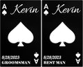 2PCSPersonalized Bottle Openers Credit Card Size, Groomsmen Best Man Gifts for Wedding Bachelor Party, Stainless Steel Beer Bottle Opener