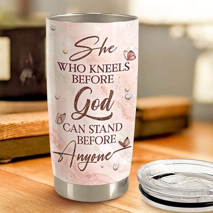 Black Woman Tumbler 20oz Stainless Steel Insulated Coffee Travel Mug Cup for Women Girls Gifts for Birthday Christmas