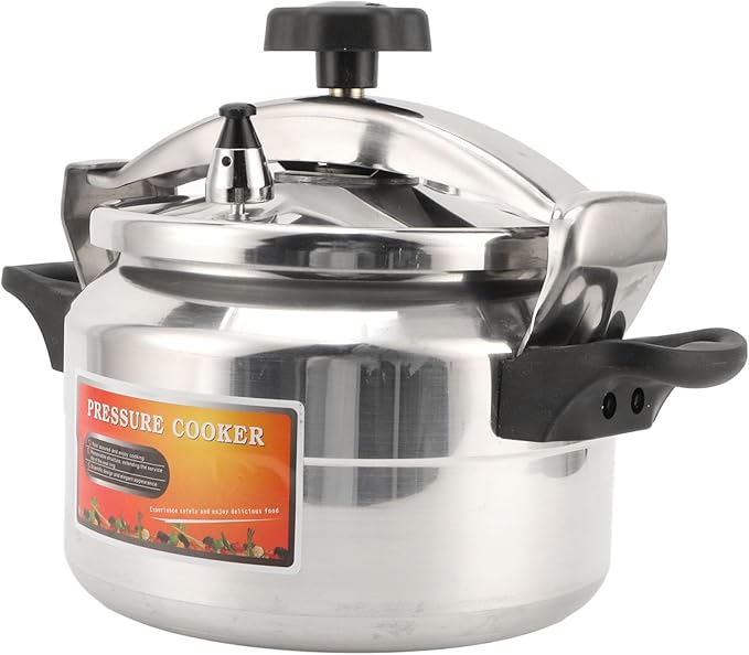 Aluminum Alloy Pressure Cooker, Durable Fast Cooking ExplosionProof Pressure Cooker for Home (5L)