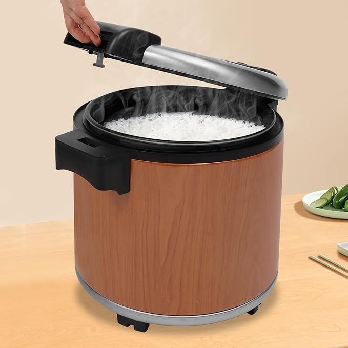 24Qt Commercial Rice Warmer, 105W Big Rice Warmer with Non-stick Inner Pot, Adjustable Temperature Portable Rice & Food Warming Bowl for Restaurant, Hotel(NOT Cooker)