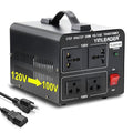 Yinleader 1500W Japanese Voltage Converter - Step Down 120V to 100V or Step Up 100V to 120V, Includes US Power Cord for Medium-Power Appliances