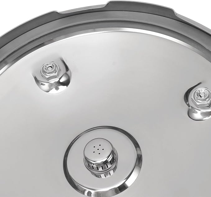 Yoidesu Stainless Steel Pressure Cooker with Safety Valve, 80KPA, Multifunctional Design for Efficient and Fast Cooking (10L)
