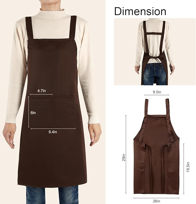 Personalized Aprons Custom Women Men Apron with Pockets Chef for Baking Bbq Grill Embroidered with Name Text